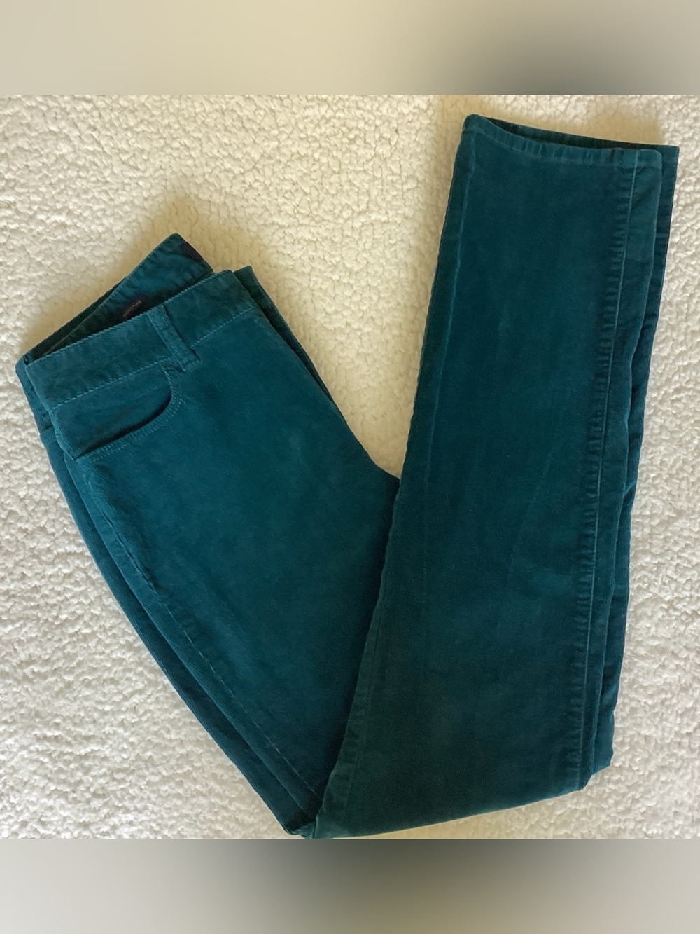 Talbots Teal Corduroy Pants Size‎ 4 Preppy Coastal Grandmother Chic